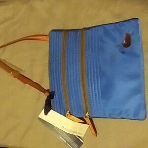 Dooney & Bourke North South Triple Zip French Blue
